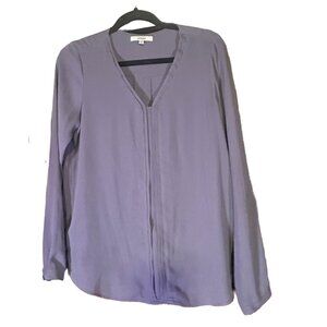 Ro & De Blouse Purple Feminine Career Top Medium Office Professional
